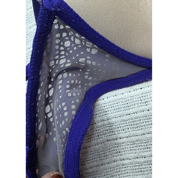 Victoria Secret Purple Lined Demi Bra 34D Lace Feminine Adjustable Straps Padded - Picture 6 of 8